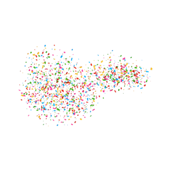 Slowfall Confetti Paper 1kg - Multicolor